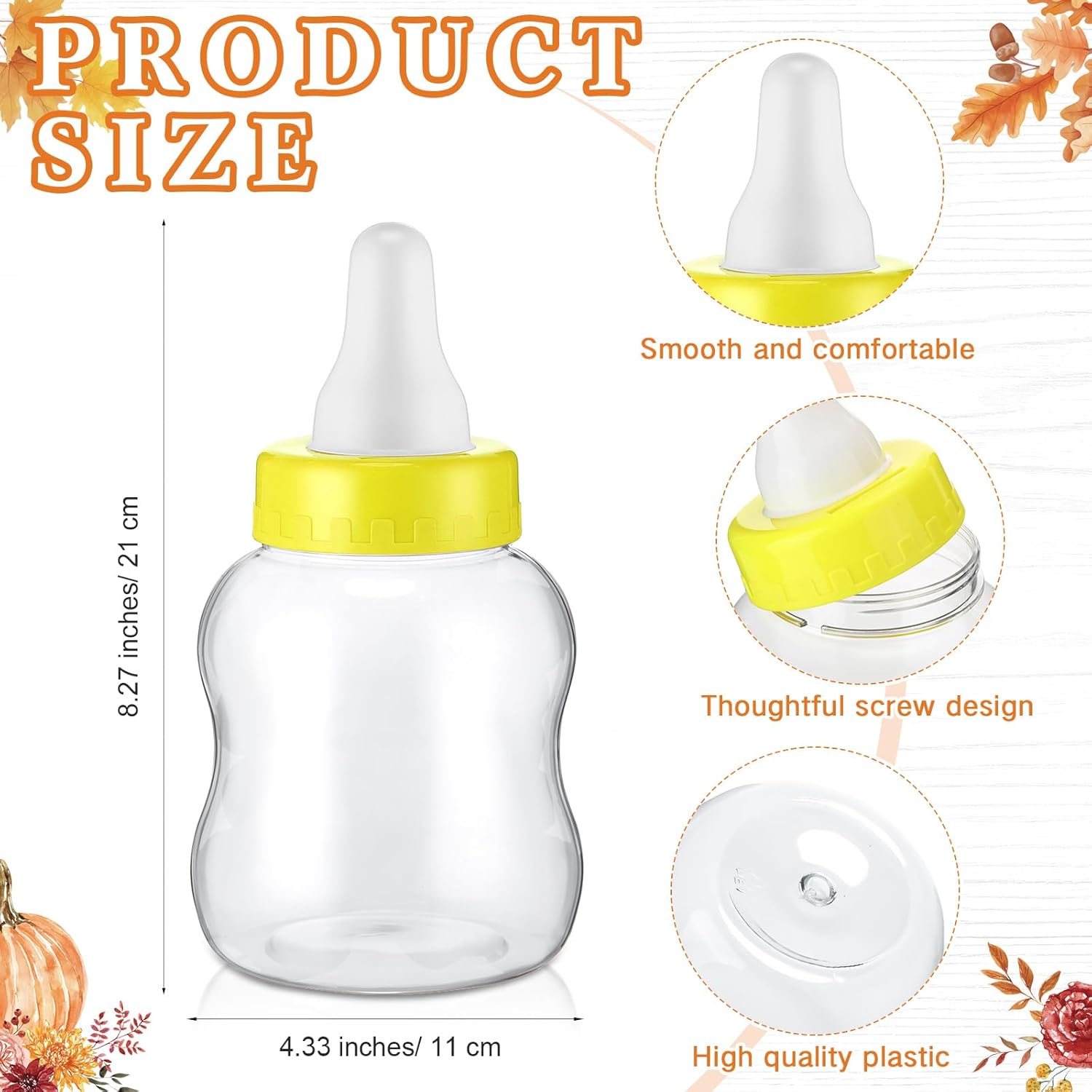 152 Pcs Fall Baby Shower Games Guess How Many Pumpkins Game Stand Sign 100 Pumpkins Guessing Cards 20 Pencils 1 Large Baby Bottle 30 Pumpkins For Guests Gender Reveal Party Game Decorations