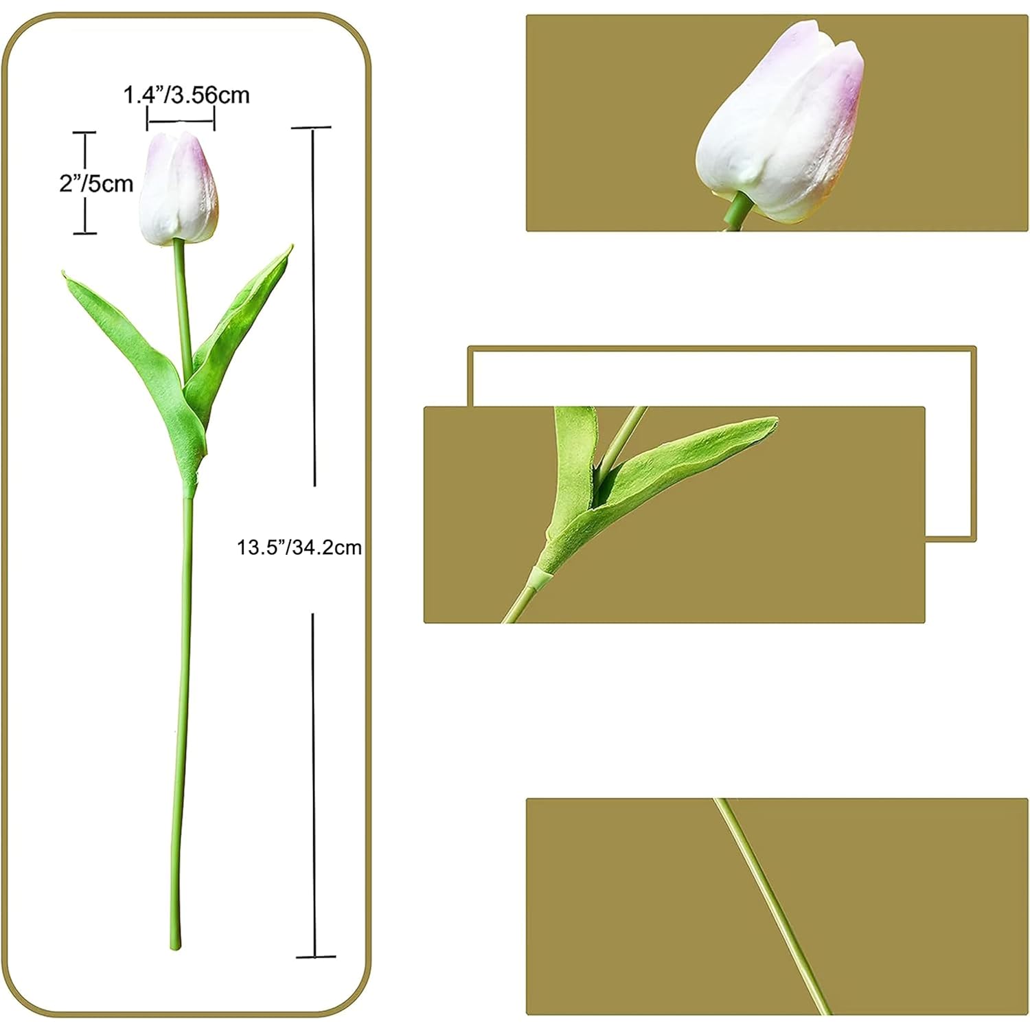 Artificial Light Purple Tulips 20 Pcs – 13.5 Inch Pu Faux Flowers With Bendable Stems For Home Décor, Wedding Centerpieces, Diy Floral Arrangements, New Year And Valentine'S Day