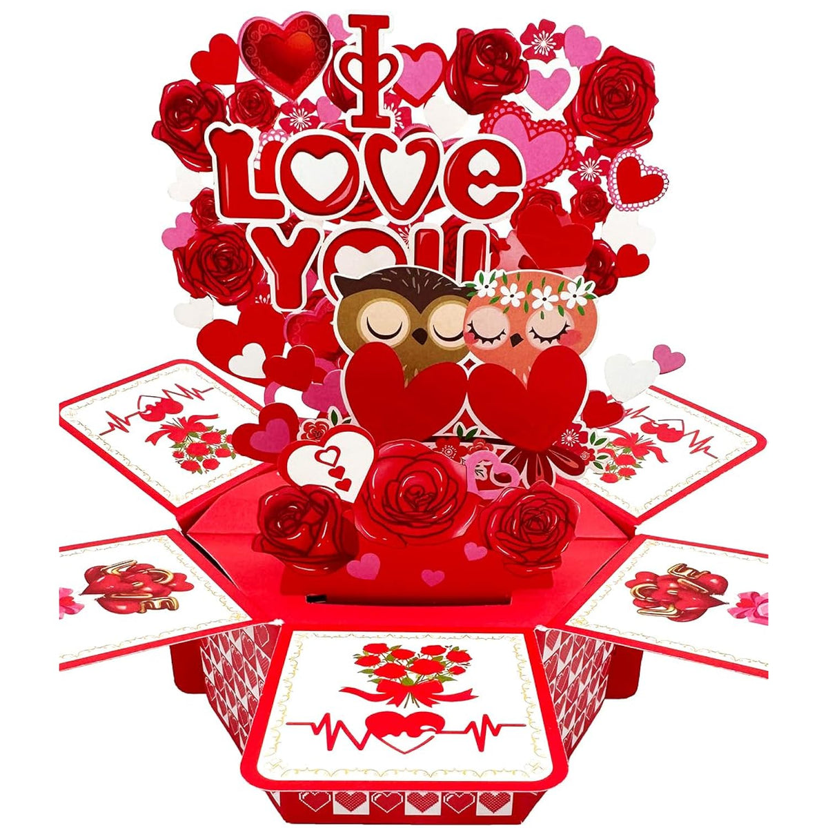 Pop Up Valentines Card, 3D Valentines Day Gift Cards, Valentines Day Gifts