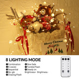 Copper Wire Firecracker Christmas Lights, 26Ft 400Led Plug-In Twinkle Cluster Fairy Lights For Christmas Tree With Remot