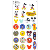 Mickey and Minnie Coaster Set - Disney Home Decor Bundle with 4 Mickey and Minnie Coasters Plus Mickey Stickers | Disney Coasters for Coffee Table