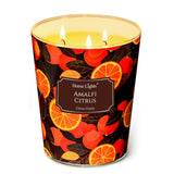 Homelights Scented Candles | Large Jar 34 Oz Natural Soy Candle | 130 Hrs Long-Lasting With 3 Wicks | Eclectic Mixed Styles Home Decor | Gifts For Mom & Women, Amalfi Citrus