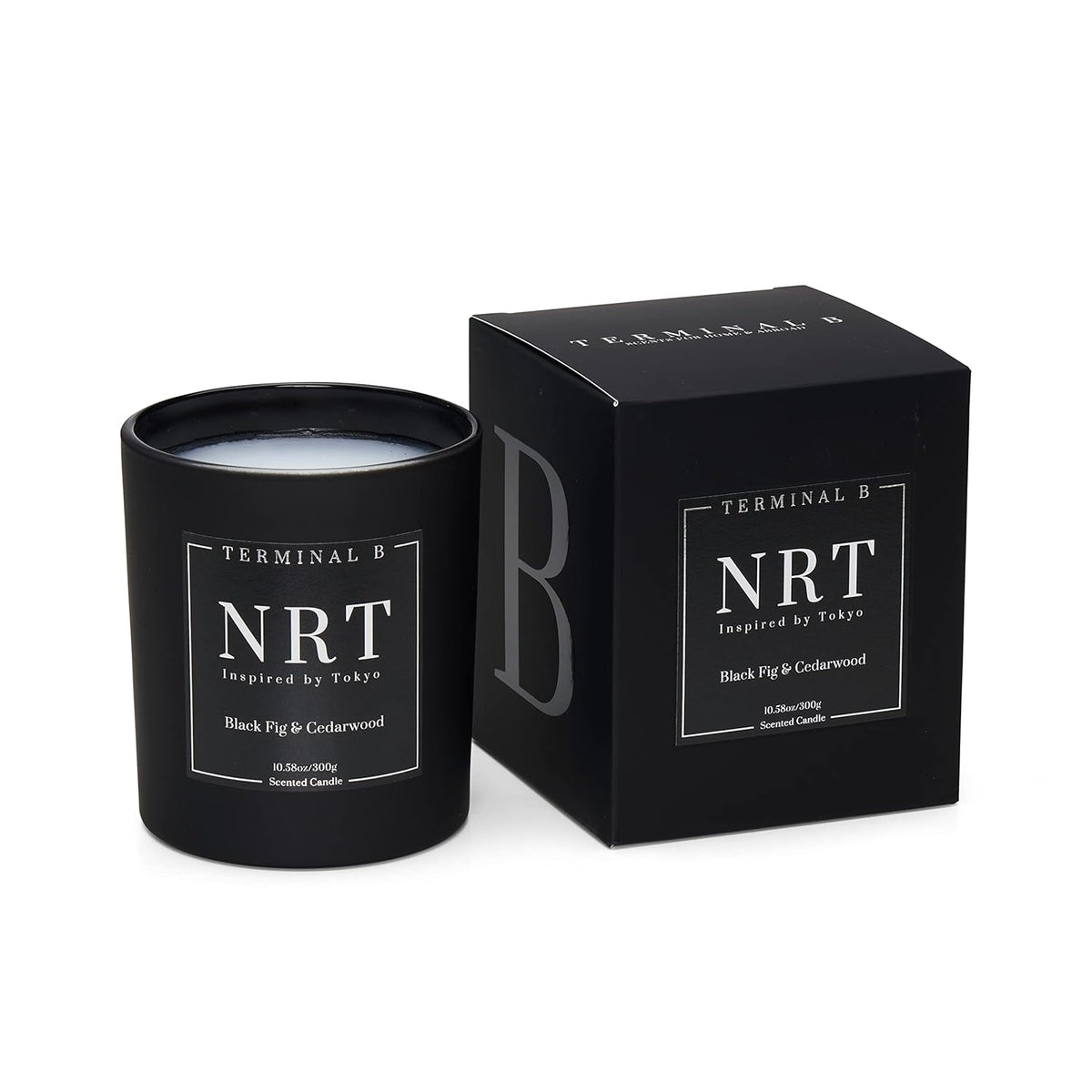 Luxury Candle | Nrt - Black Fig & Cedarwood | Inspired By Tokyo | Hand-Poured In Los Angeles | 10.58 Oz, 60+ Hour Burn Time