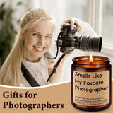 Candle, Photographer Gifts, Cool Photography Gifts For Photographers Women Men Cameraman Boyfriend - Camera Lovers Themed Valentines, Birthday Presents, Wedding Photog, Photography Lover Ideas