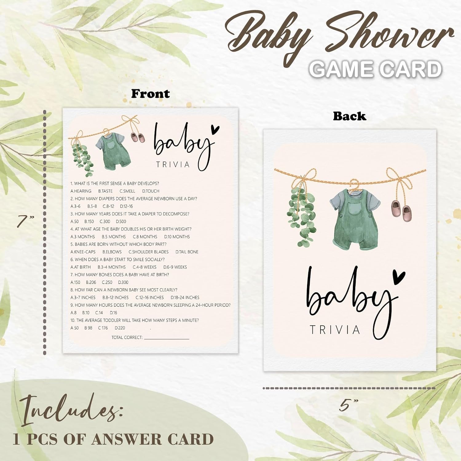 Hilarious Gender Reveal Games For Adults Women Men, Locally Grown Trivia Game Cards, Farmer'S Market Party Decorations Favors Ideas -30 Pcs, 5X7 In - G02