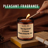 13Th Anniv. Candle - 13 Year Anniversary Candle Gifts For Her, Him - 13Th Wedding Anniversary Ideas For Wife, Husband, Couple - Happy Thirteenth, Lace Anniv. Gifts For Women, Men, Girlfriend, Bf