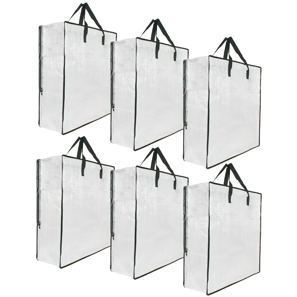 6 Pack Clear Storage Bags With Zipper And Handles, Blanket Bags For Closet Storage, Moving And Packing Supplies For College, Underbed Storage Organizer For Clothes Pillow Bedding Christmas Wreath