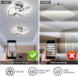 Modern Acrylic LED Ceiling Light 6000K Curved Flush Mount Hallway Fixture