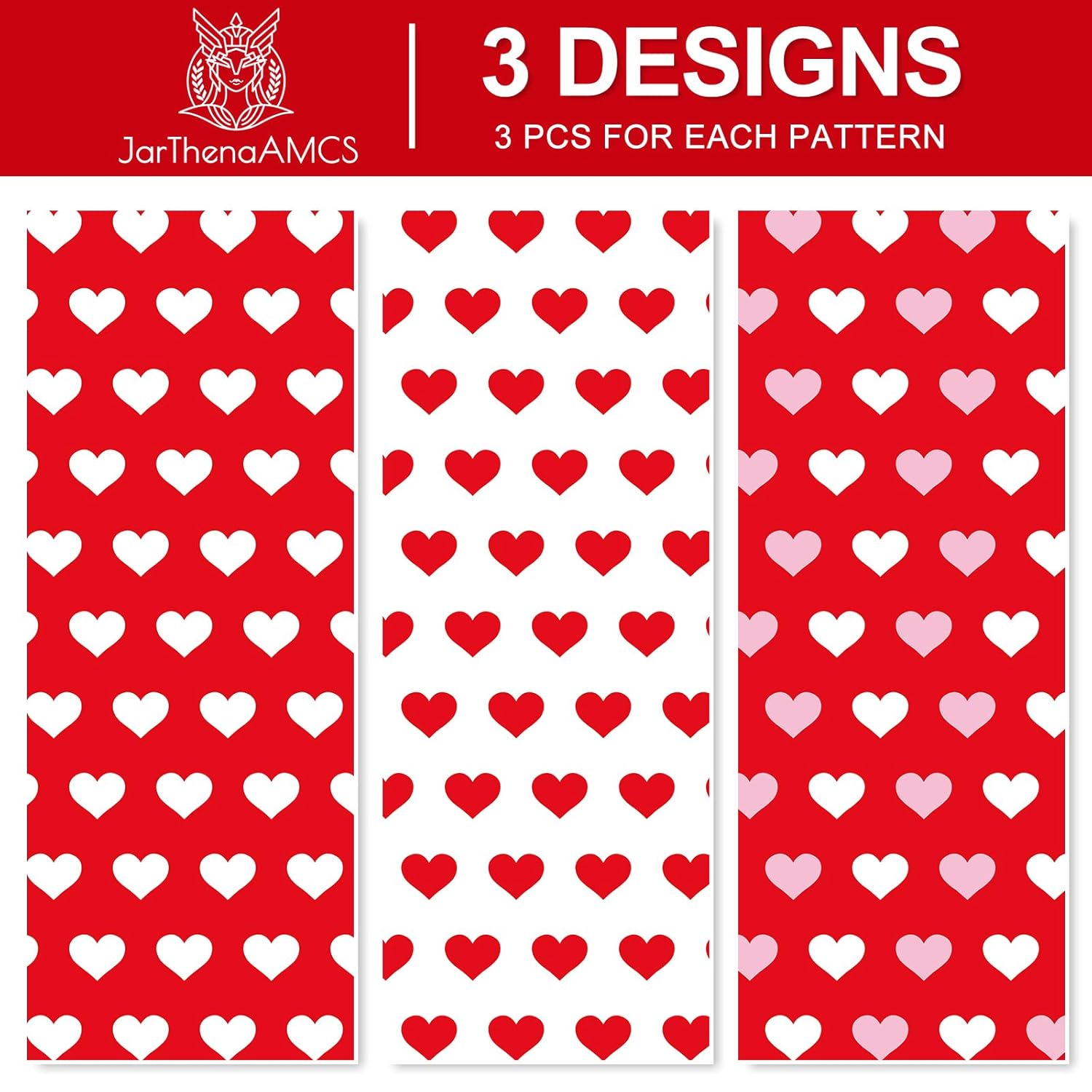 9 Sheet Valentine'S Day Wrapping Paper -Not Roll- Red Pink White Heart Gift Wrap Paper Folded Flat Craft Paper For Diy Crafts Party Supplies, 19.7 X 27.6 Inch
