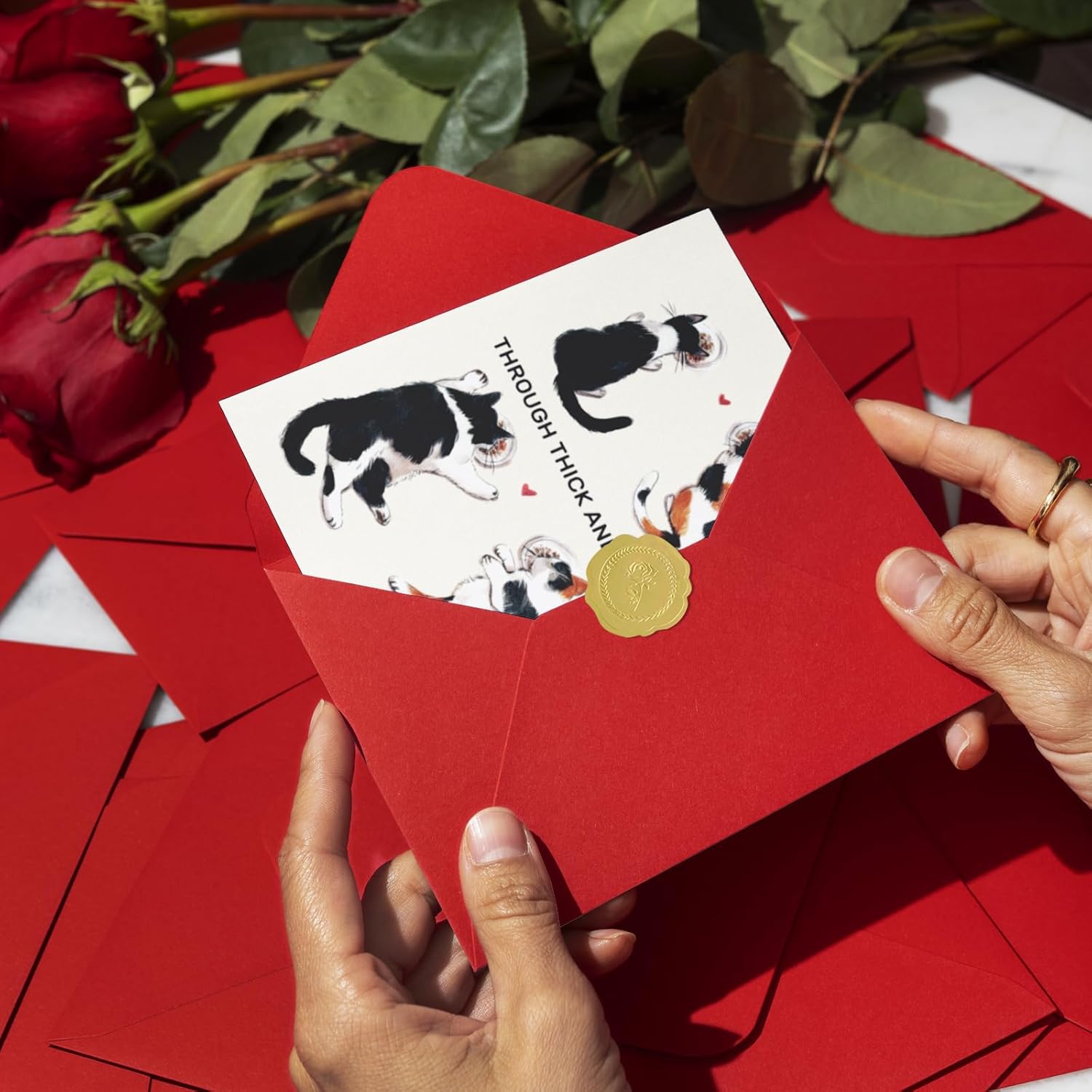 Valentines Day Cards For Husband Wife, Funny Valentine'S Day Card Gifts For My Lover, Through Thick And Thin