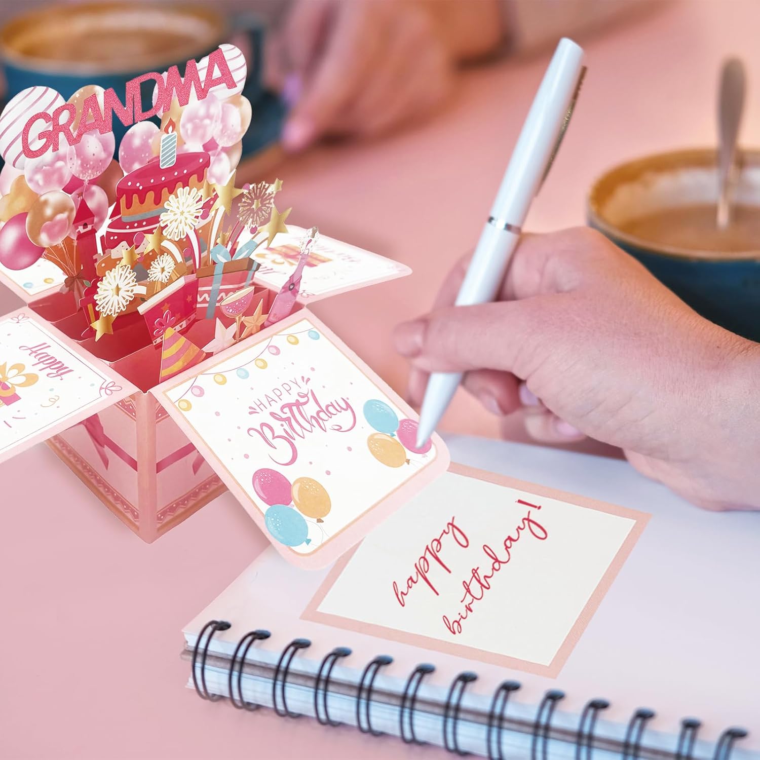 Great Grandma Birthday Gifts, Personalized Birthday Popup Card For Granny Nana, Best Nana Gifts From Granddaughter Grandson