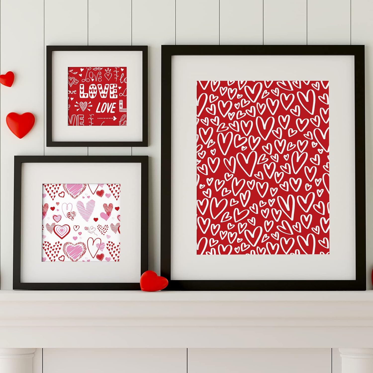 12 Sheet Valentine'S Day Wrapping Paper 19.7 X 27.6 Inch Love Heart Wrapping Paper Red Pink Romantic Cupid Pattern Wrapper Paper For Valentines Wedding Anniversary Party Craft Gift Decor