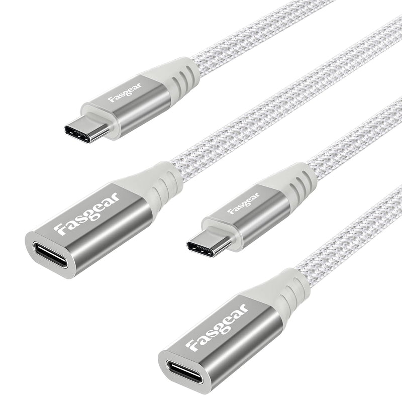 Usb C Extension Cable For Magsafe Charger : 2Pack 6Ft Type C 2.0 Female To Mal