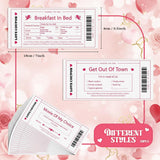 20 Pcs Love Vouchers For Him Her Valentine'S Vouchers For Sweet Couples Fun Date Night Cards For Husband Wife Boyfriend Or Girlfriend Couple Gift For Valentine'S Day, Anniversary(White)