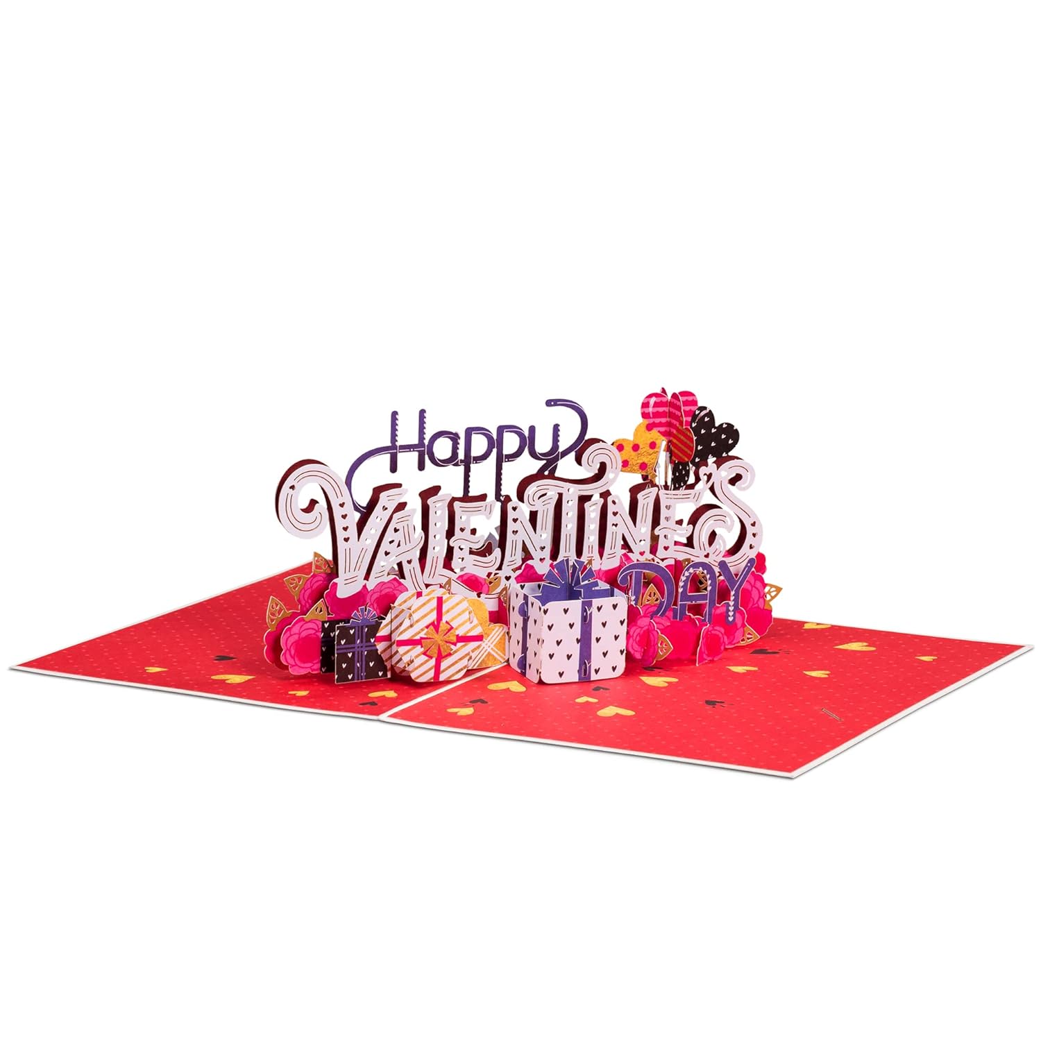 Happy Valentine’S Day Card, 3D Popup Valentine Cards - 5" X 7" Cover - Includes Envelope And Removable Note Card