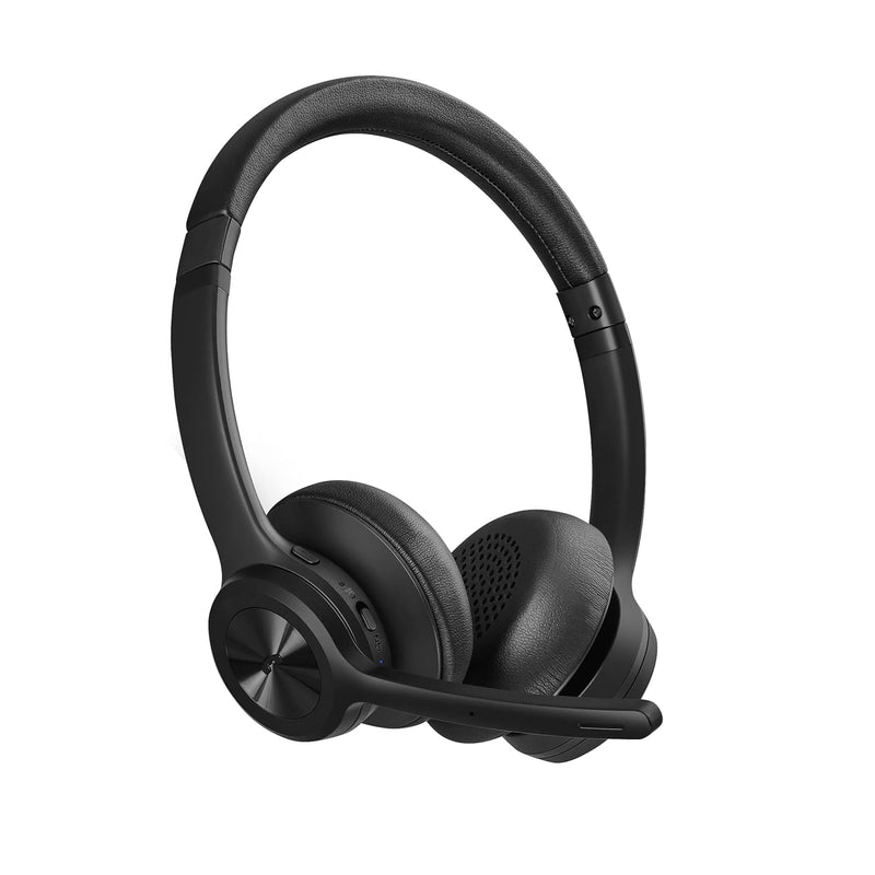 Bluetooth Headset V5.2, Wireless Headphones With Noise Cancelling Microphone,