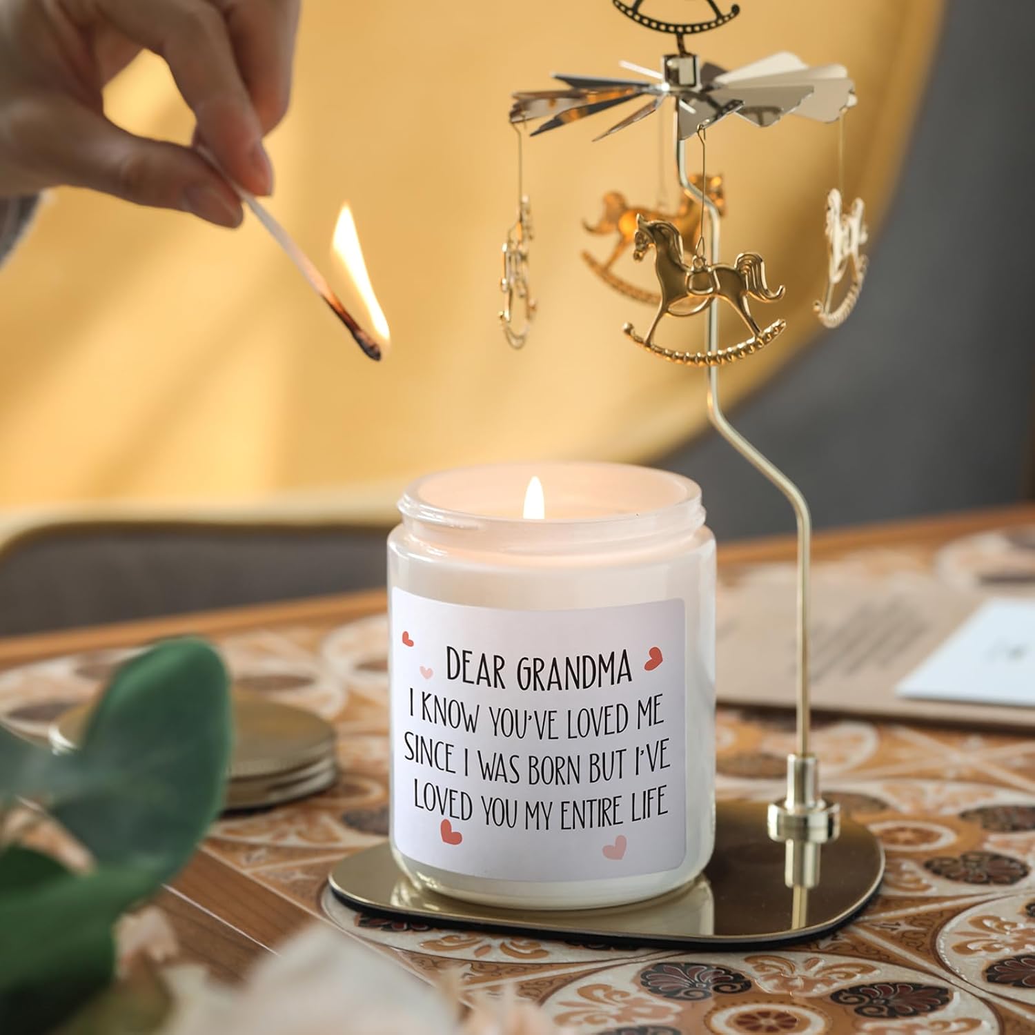 Christmas Gifts For Grandma, Nana Birthday Gifts From Grandchildren Granddaughter, Candle Gift For Grandmother, Grammy, Great Grandma, 7Oz Candle, Vanilla & Lavender Scent