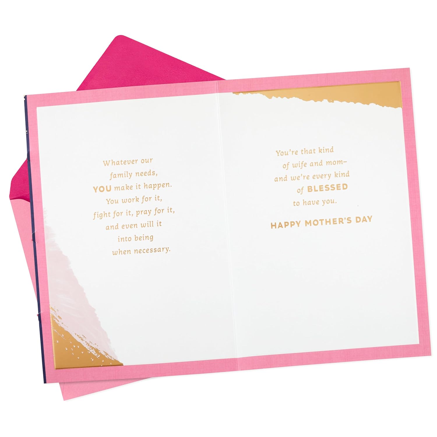 Hallmark Mothers Day Card for Wife (Wife, Mother, Warrior)