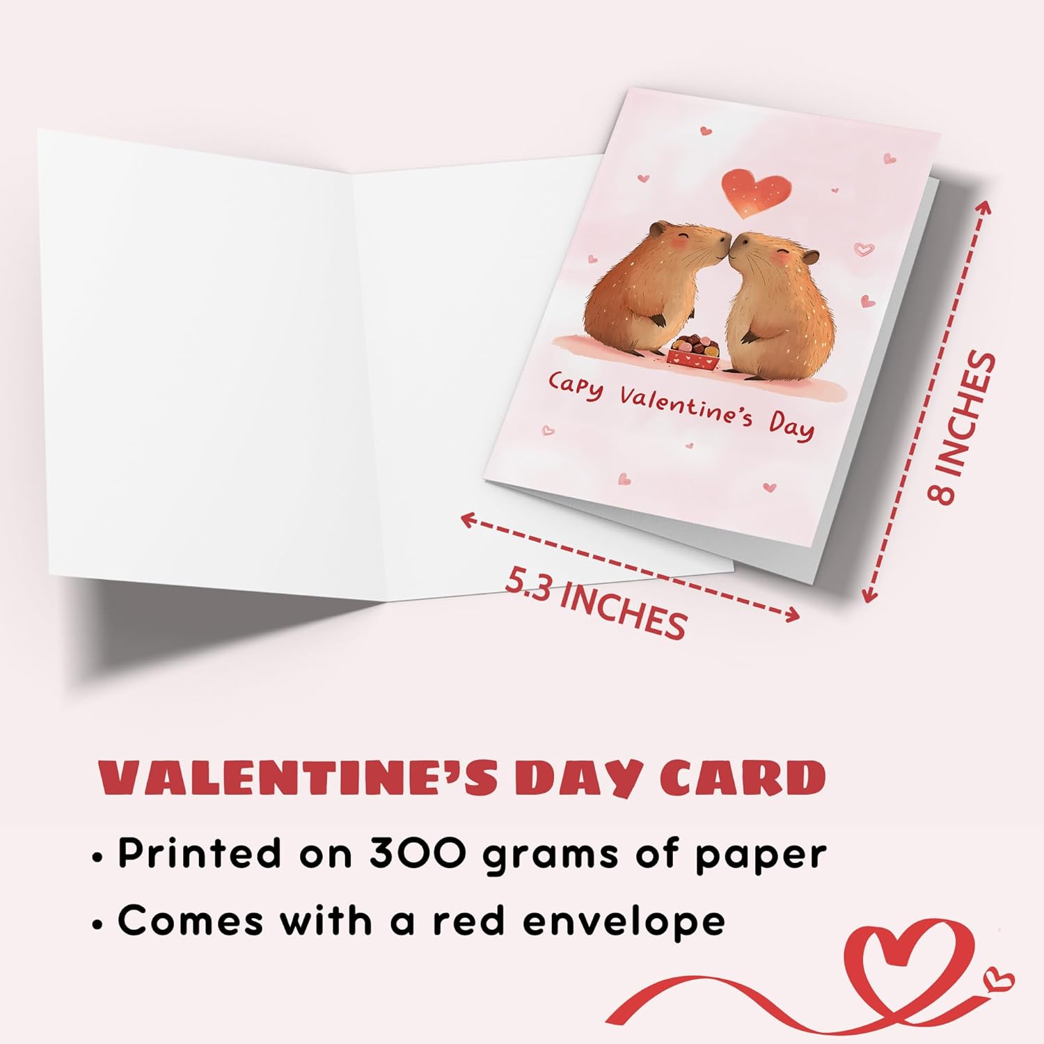 Valentines Day Cards For Him, Her - Valentines Day Gifts For Boyfriend, Girlfriend, Husband, Wife, Couples, Men, Women - Funny Anniversary Birthday Card For Him, Her - Single 5.3''X 8'' Folded Card