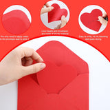 240 Pcs Valentines Day Heart Cards With Envelopes Blank Colorful Heart Shaped Greeting Cards Paper Cutouts For Valentines Party Gift Exchange Anniversary Weddings(Bright Colors)