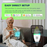 Smart E12 LED Bulbs 60W Equivalent RGBCW Candelabra Color Changing Light Bulbs