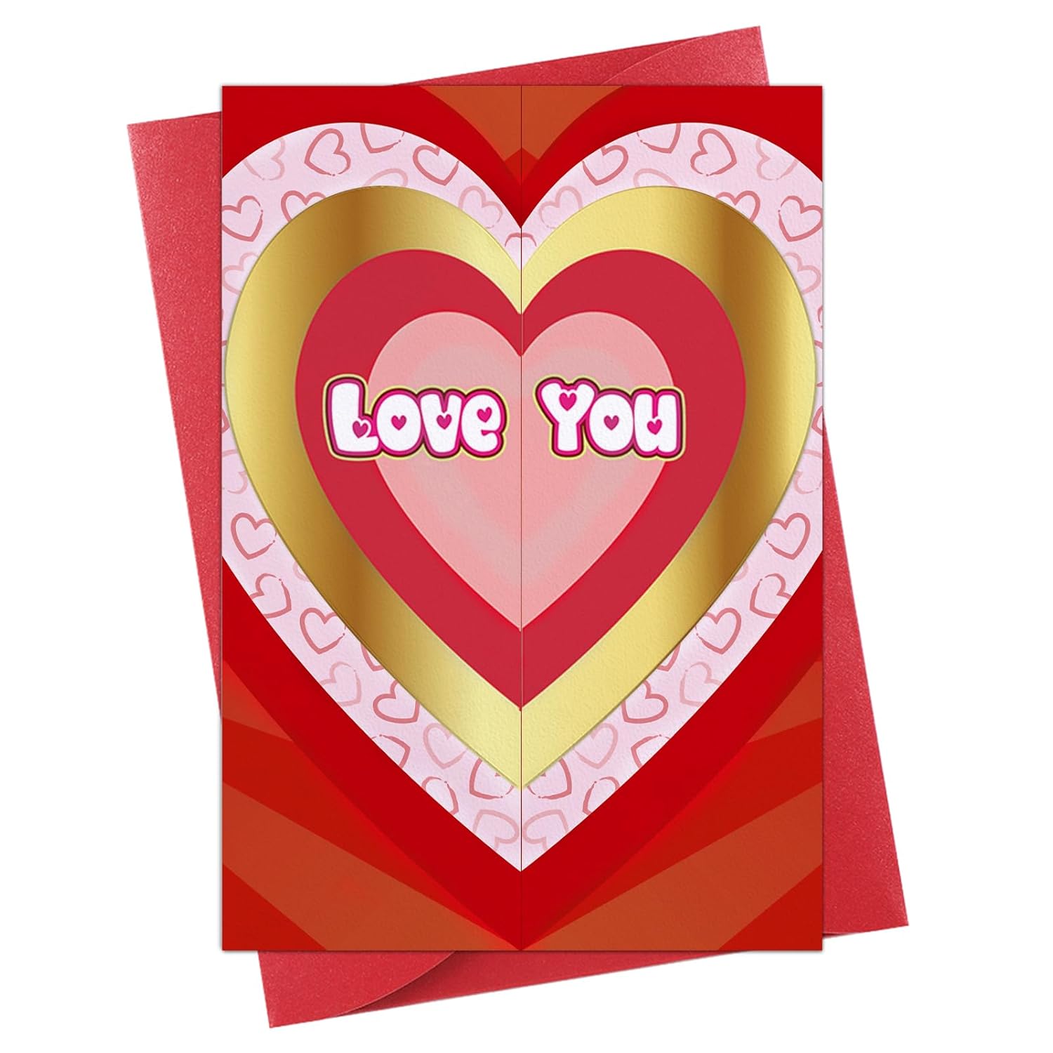Love You Valentines Day Card For Him Her Husband Wife Romantic Valentines Day Gifts For Boyfriend Girlfriend Anniversary Birthday Love Greeting Card Gifts With Envelope For Wife Husband Couple