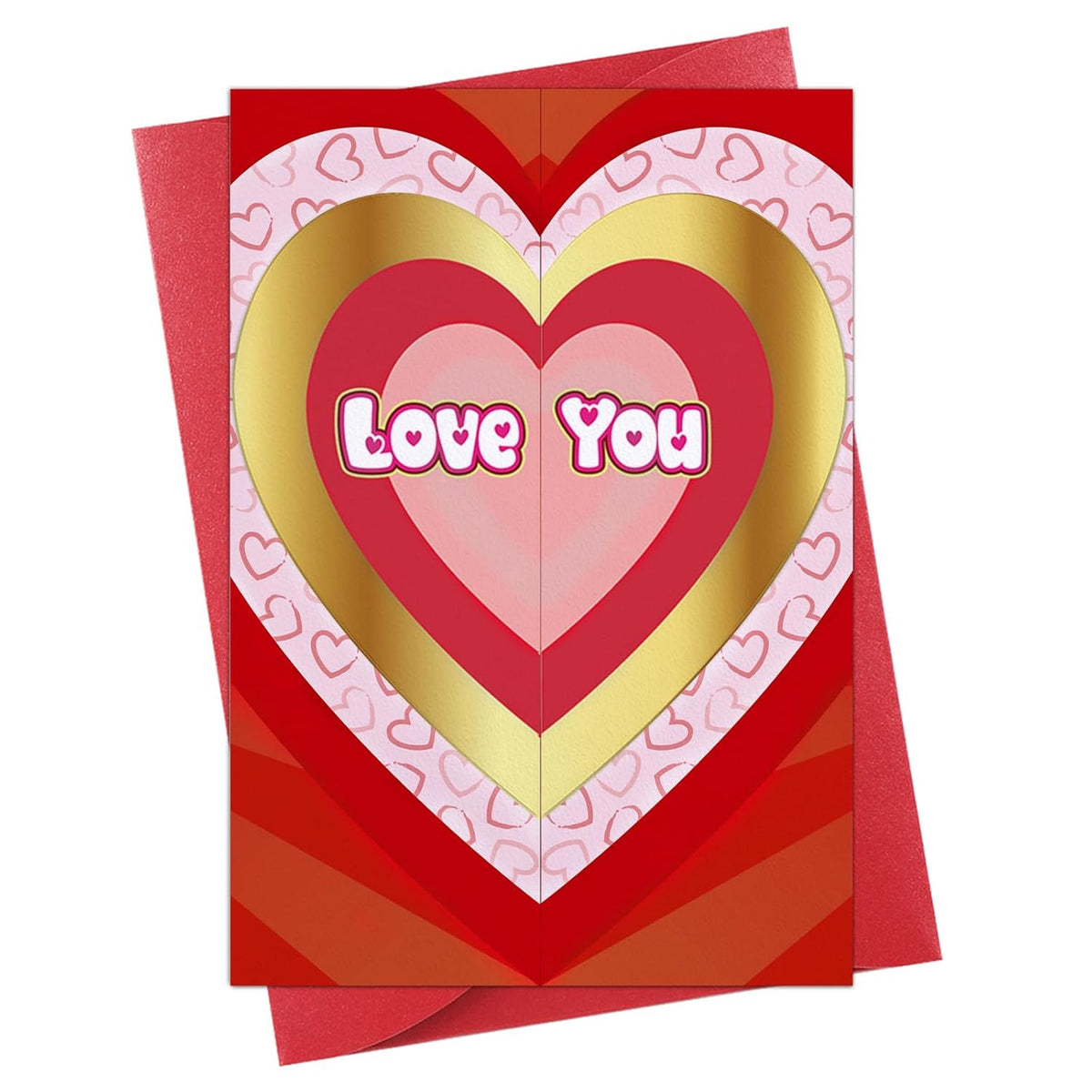 Love You Valentines Day Card For Him Her Husband Wife Romantic Valentines Day Gifts For Boyfriend Girlfriend Anniversary Birthday Love Greeting Card Gifts With Envelope For Wife Husband Couple
