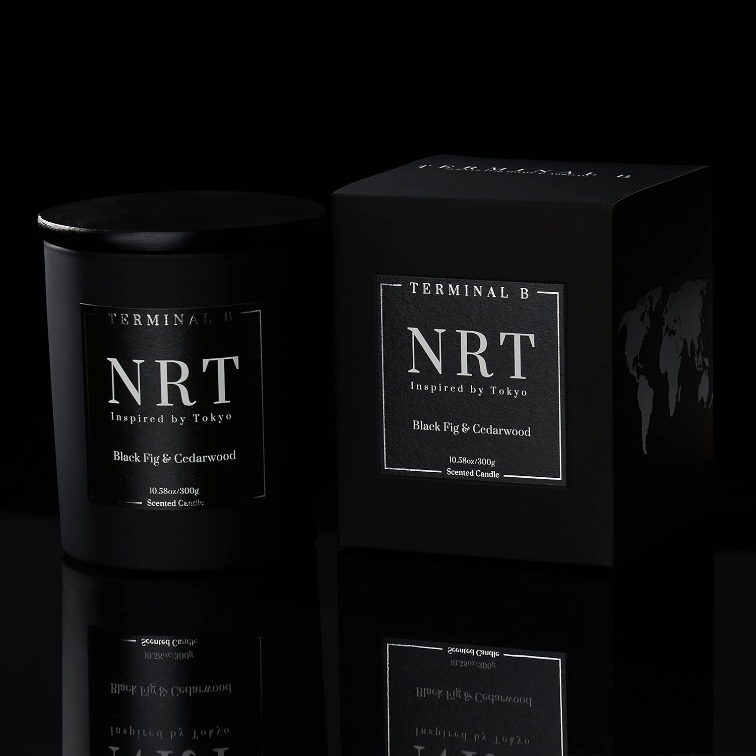 Luxury Candle | Nrt - Black Fig & Cedarwood | Inspired By Tokyo | Hand-Poured In Los Angeles | 10.58 Oz, 60+ Hour Burn Time