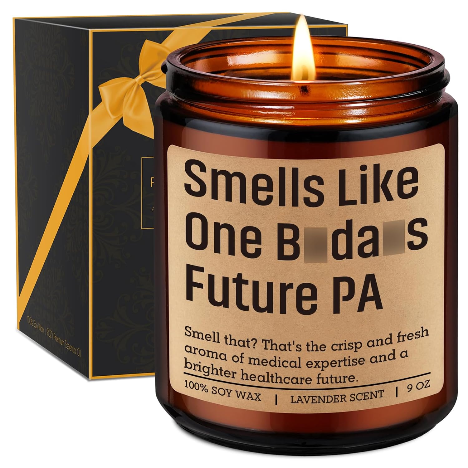 Candle, Future Physician Assistant Gifts, Pa School Essentials - Funny Pa Week, Graduation, Acceptance, White Coat Ceremony, Valentines, Birthday Present Ideas For Medical Students, Women, Men