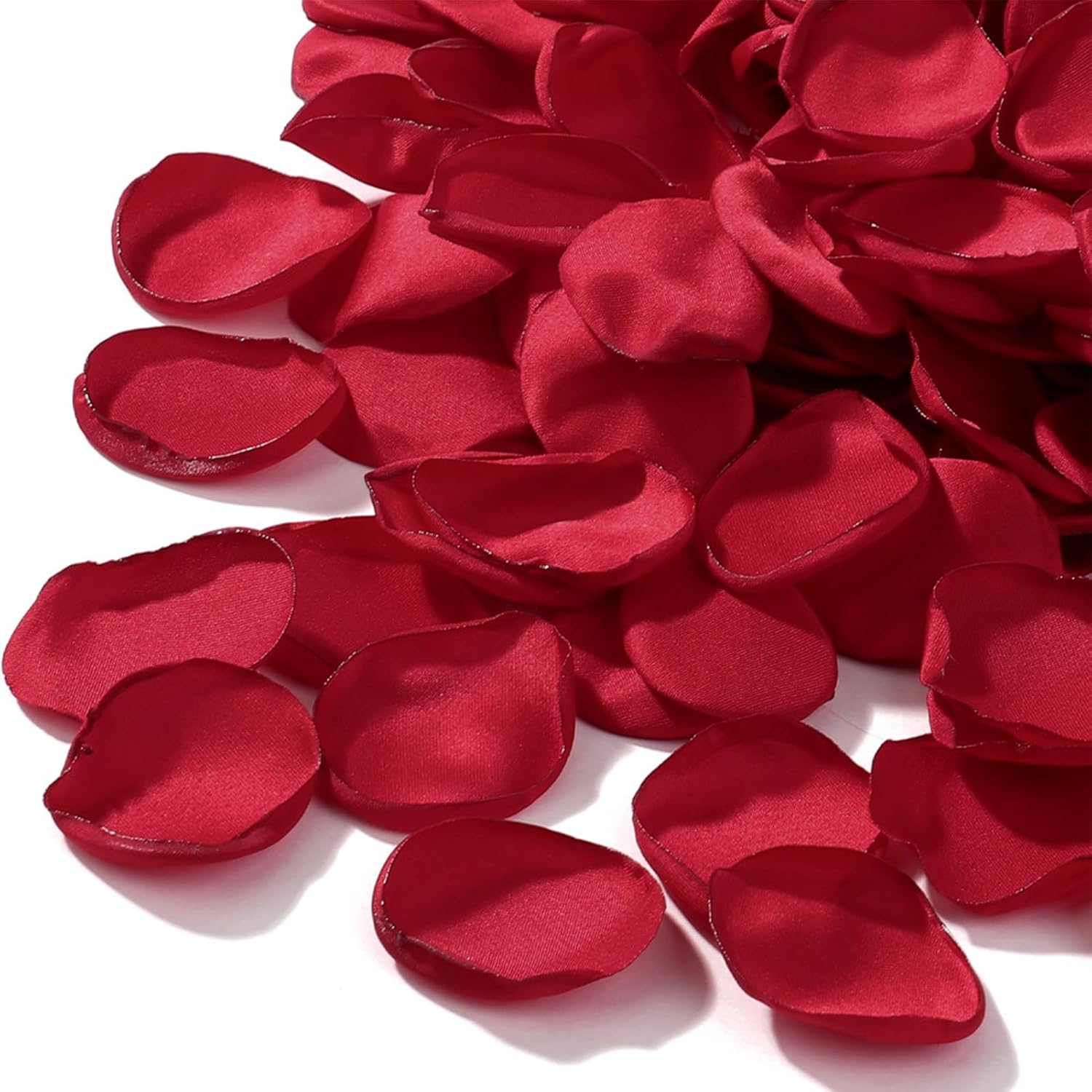 Artificial Petals Rose Petals 200Pcs Silk Rose Petals Flower Petals For Wedding Flower Girl Basket Anniversary Romantic Night Party Table Centerpieces Valentines Decoration(Rose Red)