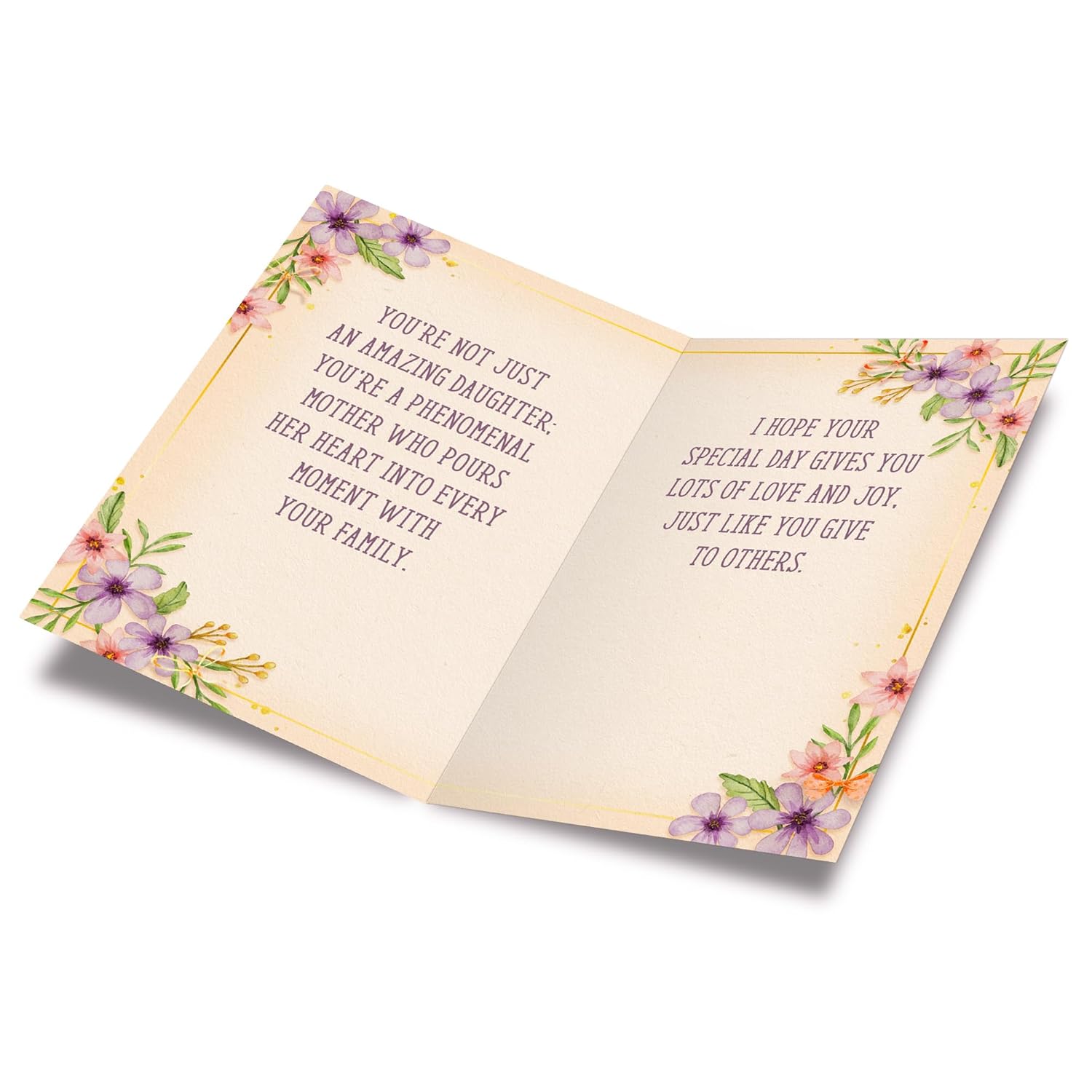 Mother'S Day Card For Daughter, Made In America, Eco-Friendly, Packaged In Protective Mailer, Thick Card Stock With Premium Envelope 5In X 7.75In
