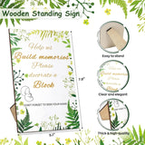 144 Pcs Baby Shower Game Sign Kit, Baby Shower Blocks Games Sets, Includes 50 Diy Blank Wooden Blocks, 41 Stencils, 36 Paint Markers, 15 Advice Cards, 1 Storage Box And 1 Wooden Sign