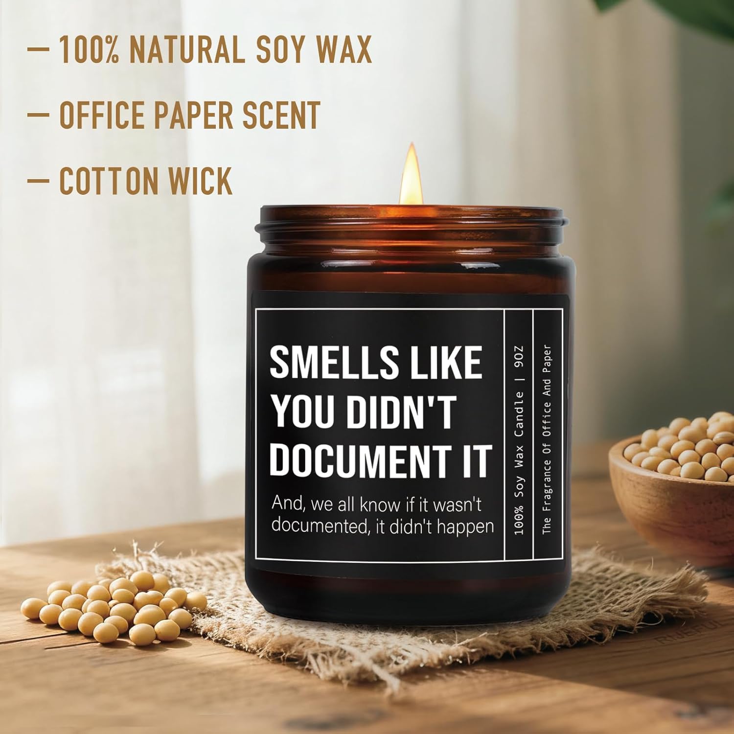 Unique Candle Gifts For Coworkers, Smells Like You Didn'T Document It Candle, Office Candles Gift For Her Him, Christmas Birthday Work Candles Gift For Hr Boss Employee Manager Social Worker Nurse-29