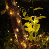 Warm White Fairy Lights Battery Operated With Remote, 2Pack 33Ft 100 Led Outdoor String Lights Control Timer, Waterproof