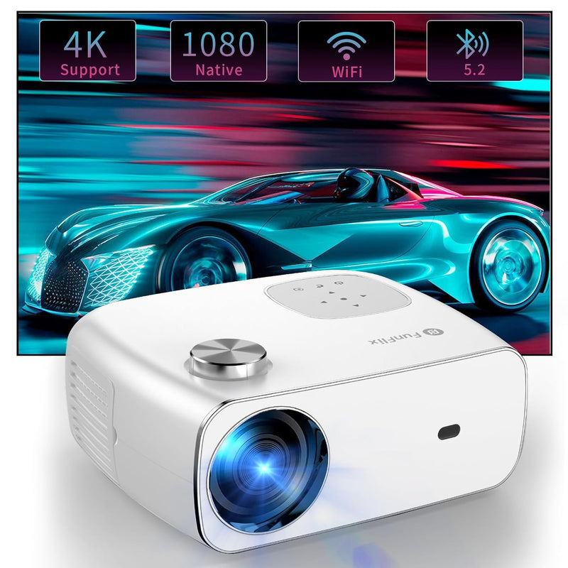 Native 1080P Portable Projector,9500L Hd Mini Projector With 5G Wifi And Bluet