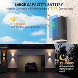 2 Pack Solar Wall Lights Outdoor IP67 Waterproof Up and Down Dusk to Dawn Porch Lights