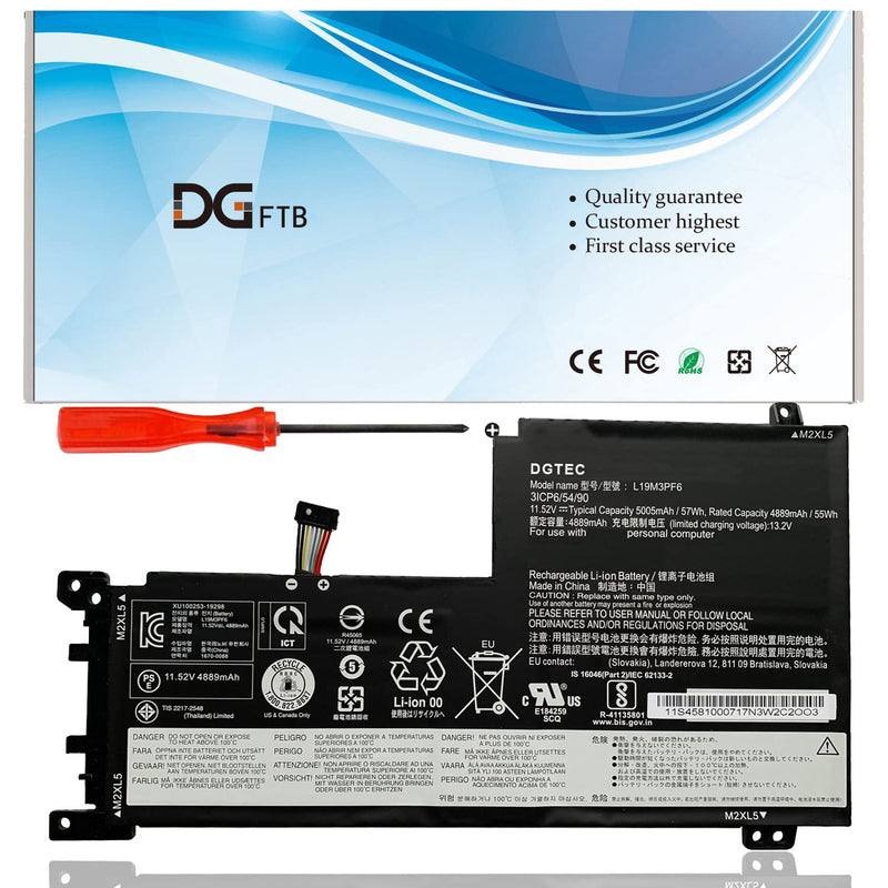 L19D3Pf3 L19M3Pf6 Laptop Battery For Lenovo Ideapad 5-15Are05 5-15Iil05 Series