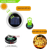 12 Pack Solar Mason Jar Lights Lids 30 LED Fairy Lights Warm White Firefly Lights for Patio Garden Outdoor Decor