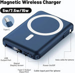 10000mAh Magnetic Wireless Power Bank, 22.5W Fast Charger for iPhone 15/14