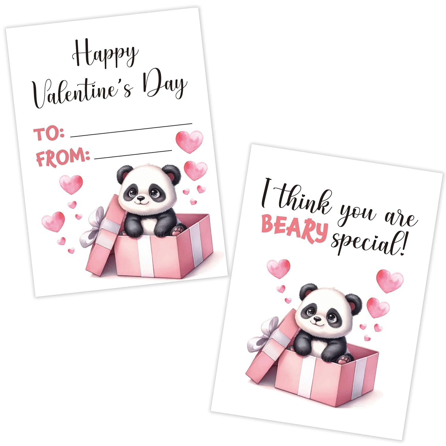 30 Pack Valentine'S Exchange Gifts For Coworkers, Panda Bear Funny Valentines Cards For Coworkers Work Bestie Boss Employees, Work Themed Valentines Cards Bulk, The Best Card For Manager Boss