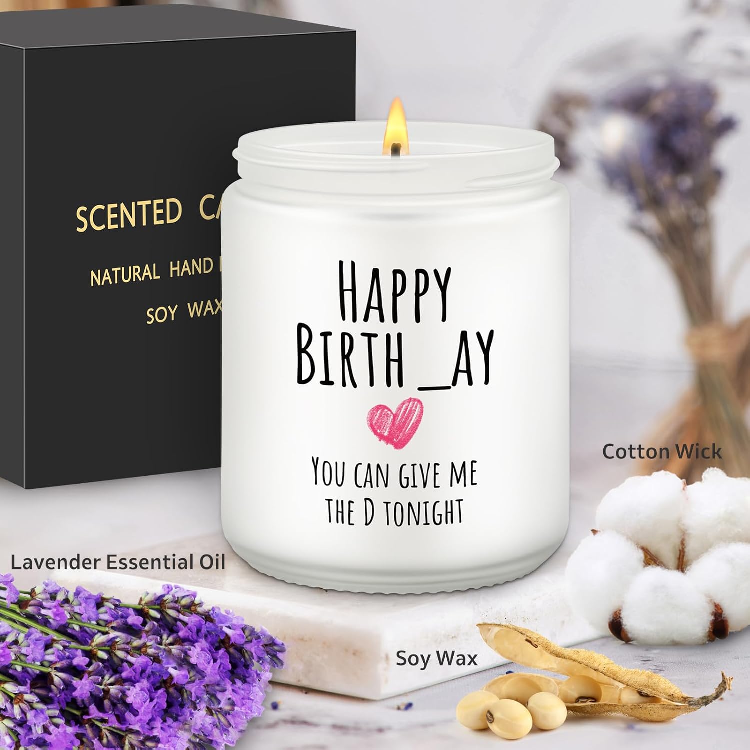 Gifts For Boyfriend, Husband Birthday Gifts From Wife, Adult Humor Gift For Men, Naughty Gift For Him, Romantic Engagement Present For Couples, Anniversary Day Present, Scented Candle
