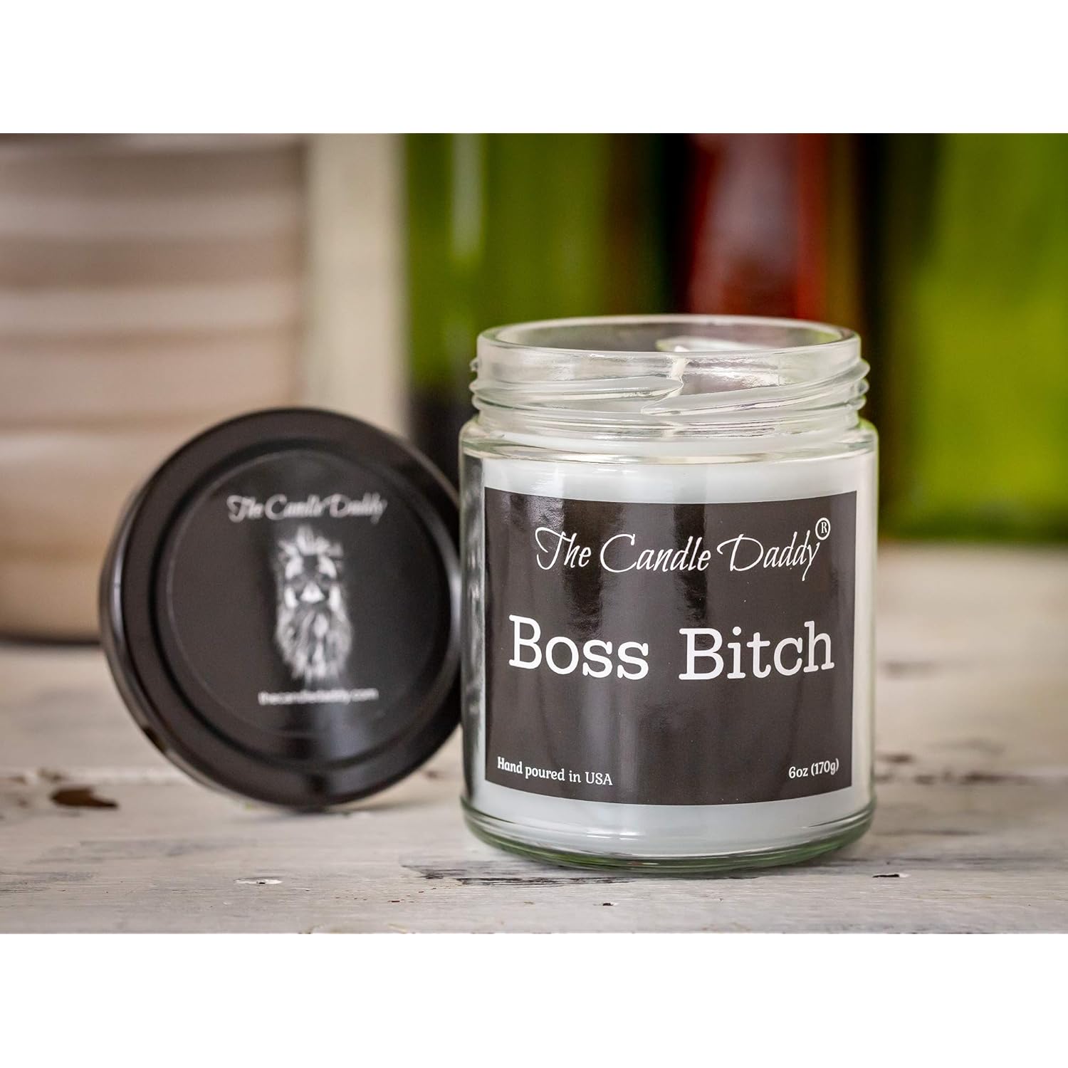 Boss Bitch - Apple Maple Bourbon Scent - Maximum Scented 6 Ounce Jar - 40 Hour Burn Time