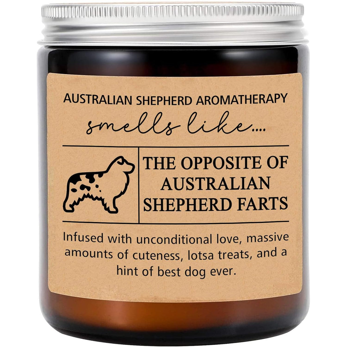 Australian Shepherd Gifts - Australian Shepherd Mom - Australian Shepherd Candle - Funny Australian Shepherd Gift - Aussie Fathers Day Gift