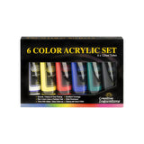 Acrylic Paint Set Of 6 – 120Ml Tubes Art Paint Set For Classroom, Educator & More - Paint Supplies