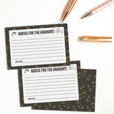 50 Pack Graduation Advice Cards - Advice For The Graduate, Graduation Party Supplies Favors, Graduation Decorations, Announcements Table Games,Graduation Wish Cards,4X6 Inches