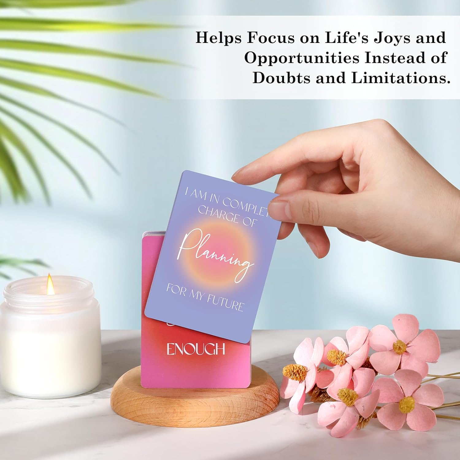 Affirmation Cards For Women, 63 Unique Positive Affirmation Cards, Daily Affirmations For Inspiration, Mindfulness, & Self-Care Gifts For Women