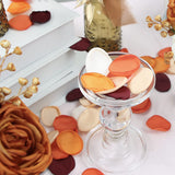 400Pcs Silk Rose Petals Burnt Orange Fall Wedding Decor Fall Flowers Artificial Rose Petals Flower Petals Peddles Rose Petals For Wedding Flower Girl Petals Cake Decoration