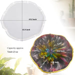 Resin Tray Molds, Round Tray Molds For Epoxy Resin, Large Silicone Tray Mold For Resin Casting, Diy Resin Crafts, Jewelry Tray, Home Decoration