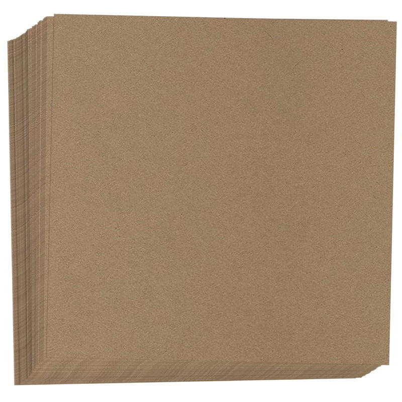 Brown Colored Kraft Cardstock Scrapbook Paper 8X8 Heavy Weight 80 Lb Cover – 5