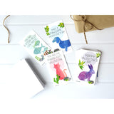 Mini Cat Dog Rabbit Fish Valentines (Wallet-Sized Cards With Tiny Envelopes) For Valentine'S Day (Set Of 24)